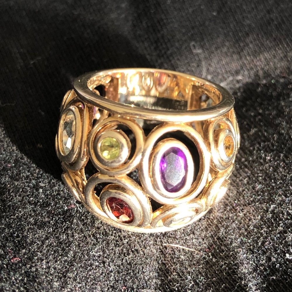 Semiprecious gemstone ring